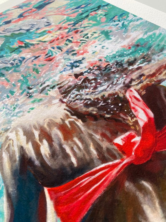Swirling lightly