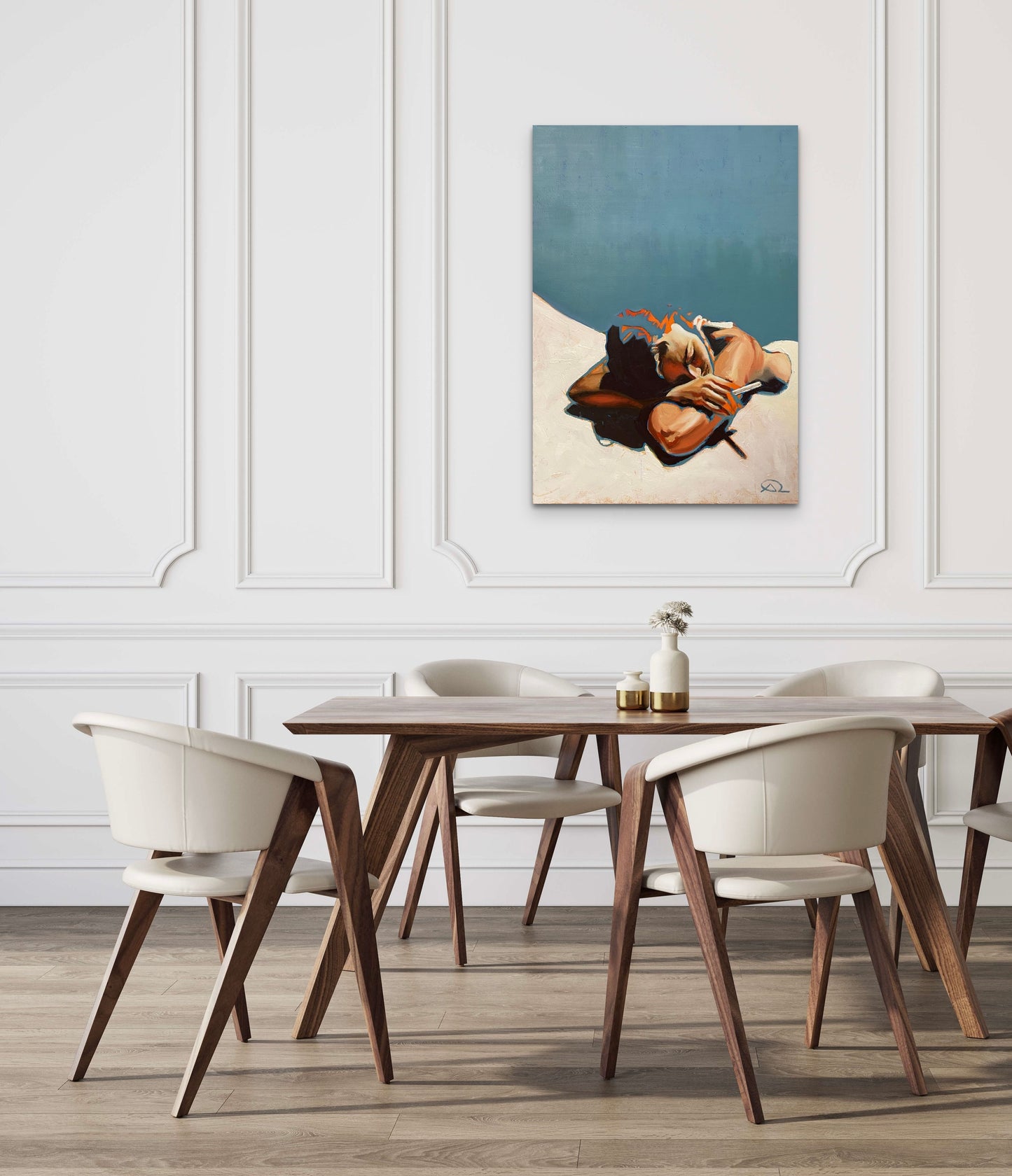 Soleilleuse contre l'ombre - Original painting (currently on show in Paris)