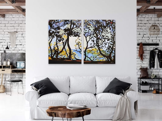 "Si tu t'en vas un jour" (left side of the diptych)