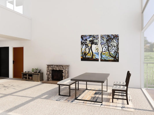 "Si tu t'en vas un jour" (right side of the diptych)